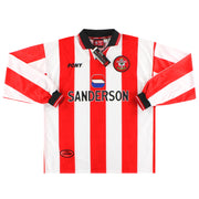 1997-99 Southampton Pony Heimtrikot Langarm *mit Etiketten* XL