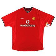 2000-02 Manchester United Umbro Heimtrikot *mit Etiketten* XL