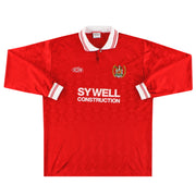 1996-97 Workington AFC ICIS Heimtrikot Langarm XL