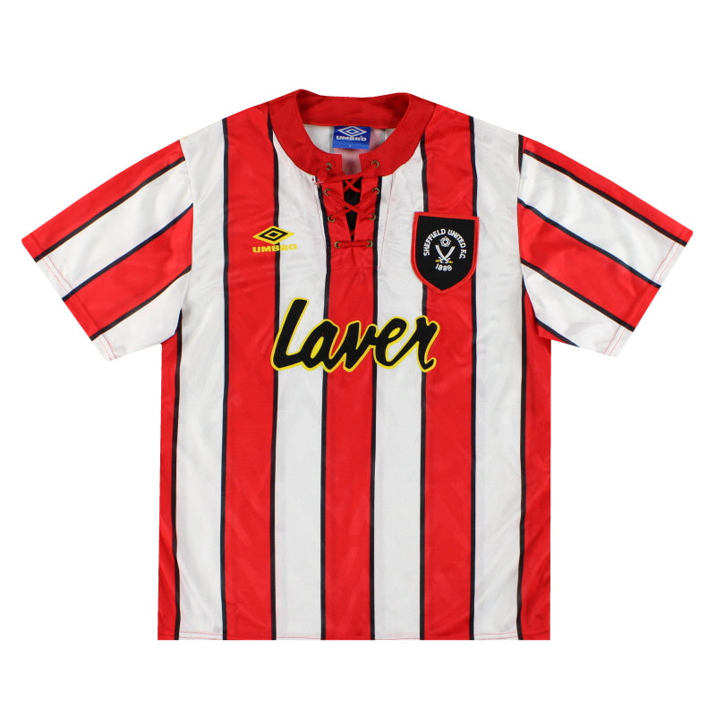 1992-94 Sheffield United Umbro Heimtrikot *Neuwertig* L