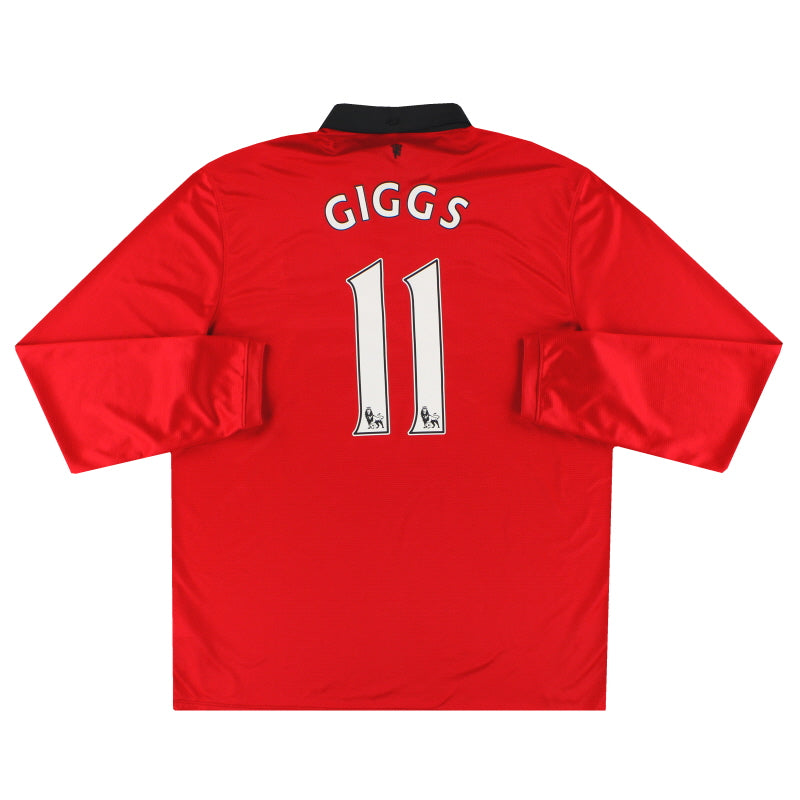 2013-14 Manchester United Nike Heimtrikot Giggs #11 Langarm XL