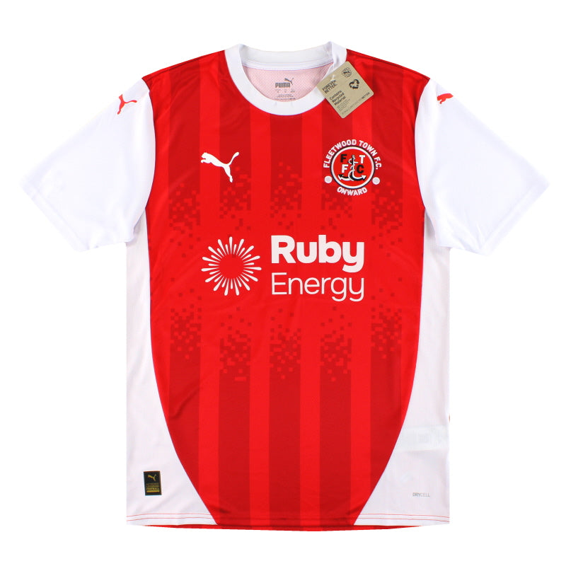 2024-25 Fleetwood Town Puma Heimtrikot *mit Etiketten* M