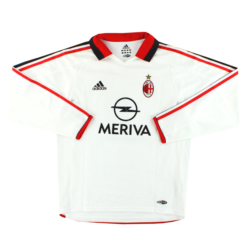 2003-04 AC Mailand adidas Player Issue Auswärtstrikot #3 Langarm *Wie neu* M