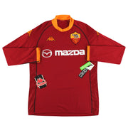 2002-03 Roma Kappa Heimtrikot Langarm *mit Etiketten* XXL