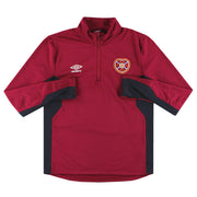 2017-18 Hearts Umbro 1/4 Zip Trainingsoberteil M
