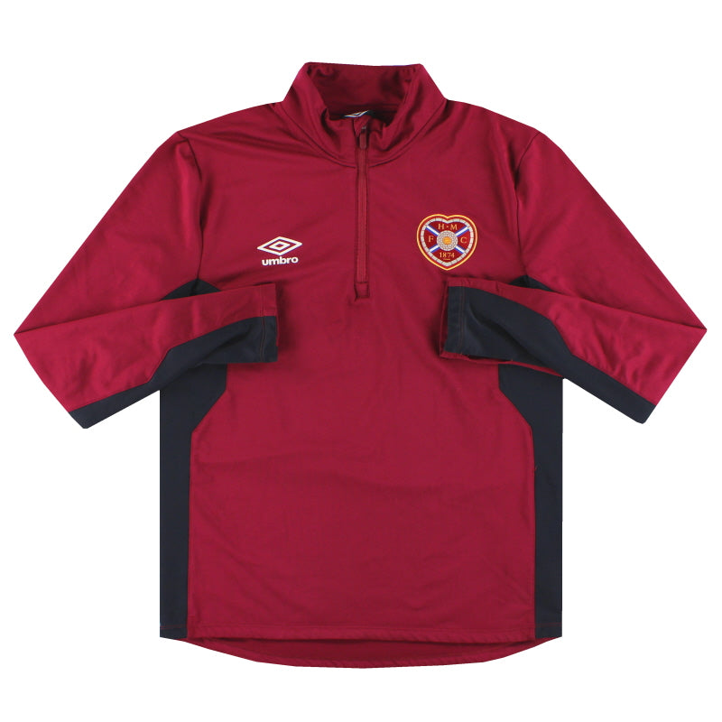 2017-18 Hearts Umbro 1/4 Zip Trainingsoberteil M