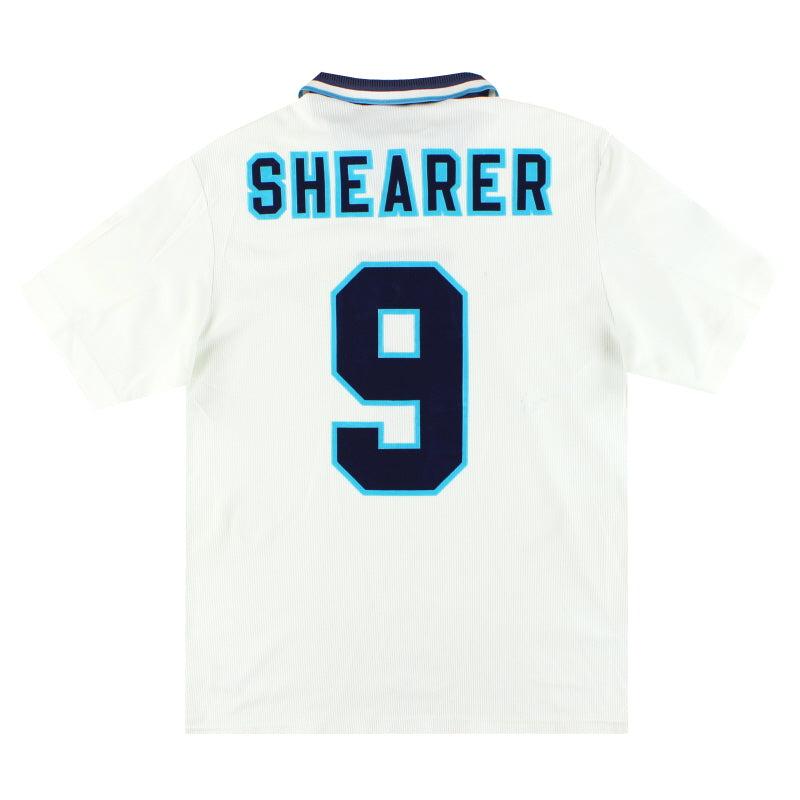 1995-97 England Umbro Heimtrikot Shearer #9 XL