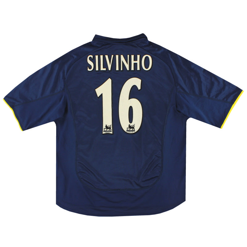 2000-02 Arsenal Nike Europatrikot Silvinho #16 XL