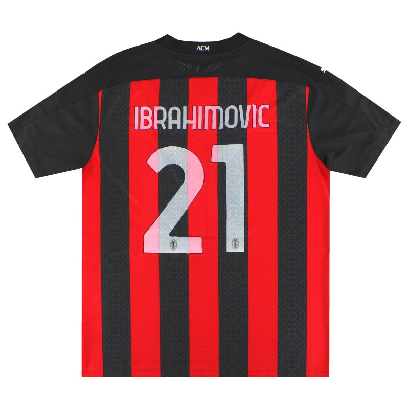2020-21 AC Mailand Puma Authentic Heimtrikot Ibrahimovic #21 XXL