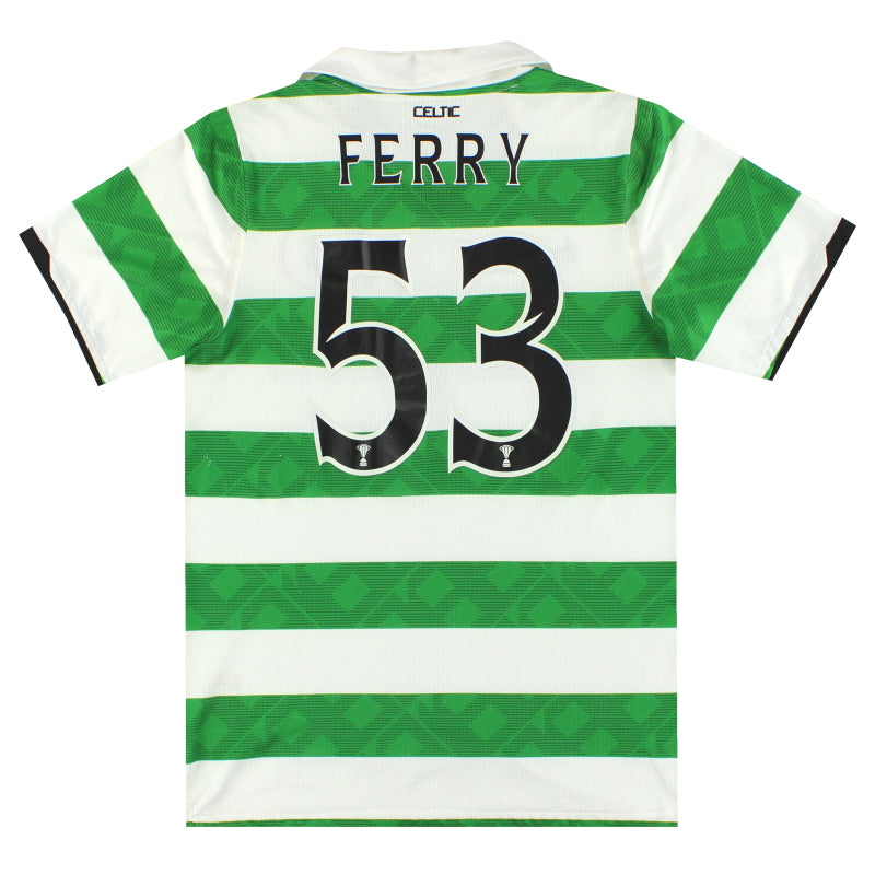 2010-11 Celtic Nike Player Issue Heimtrikot Ferry #53 M