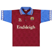 1995-96 Burnley Mitre Heimtrikot XS