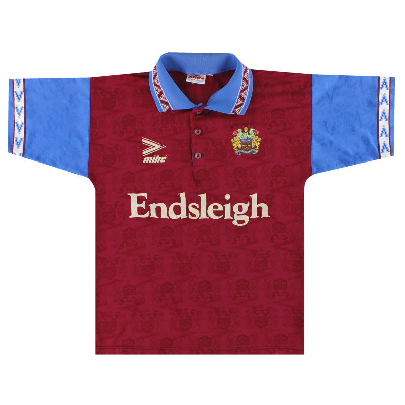 1995-96 Burnley Mitre Heimtrikot XS