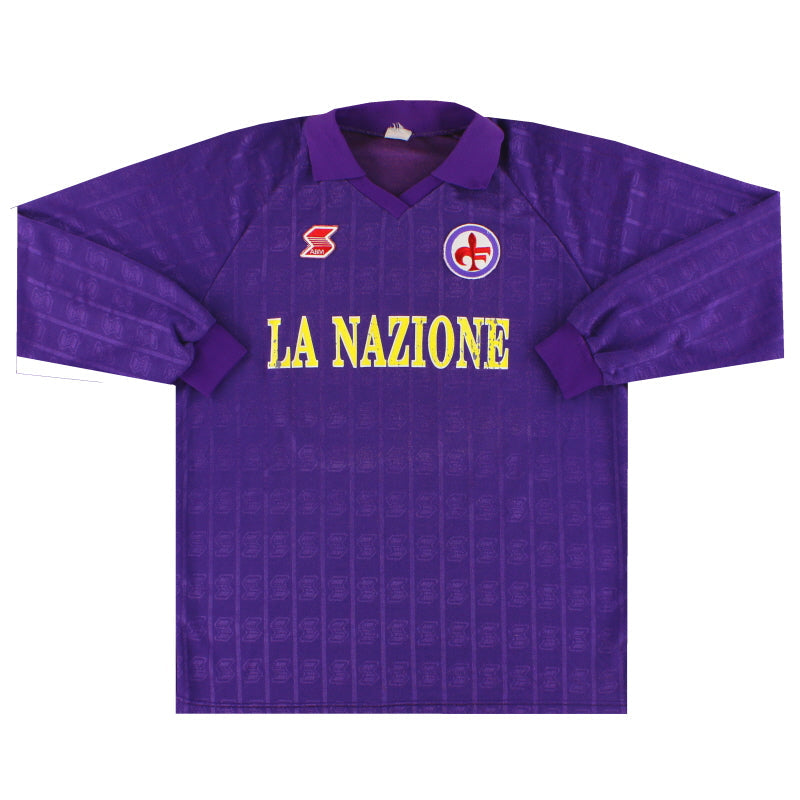 1989-90 AC Florenz Heimtrikot #13 Langarm L