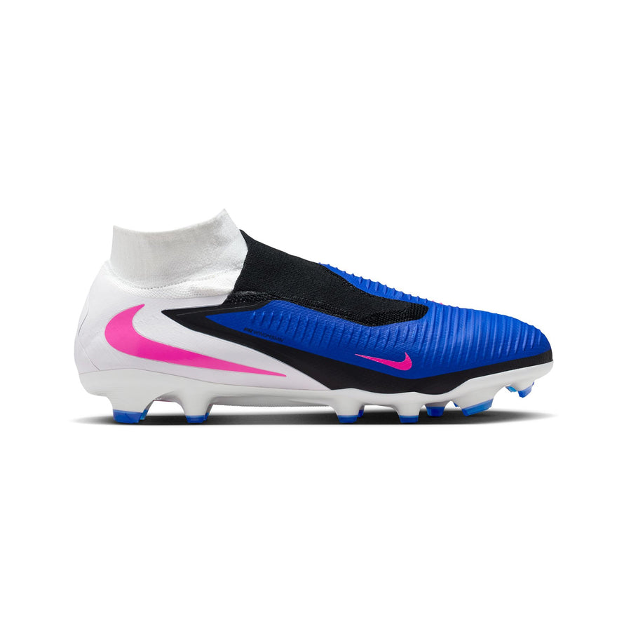 Nike Phantom 6 High Pro FG Fußballschuhe - Racerblau/Pink Blast/Weiß