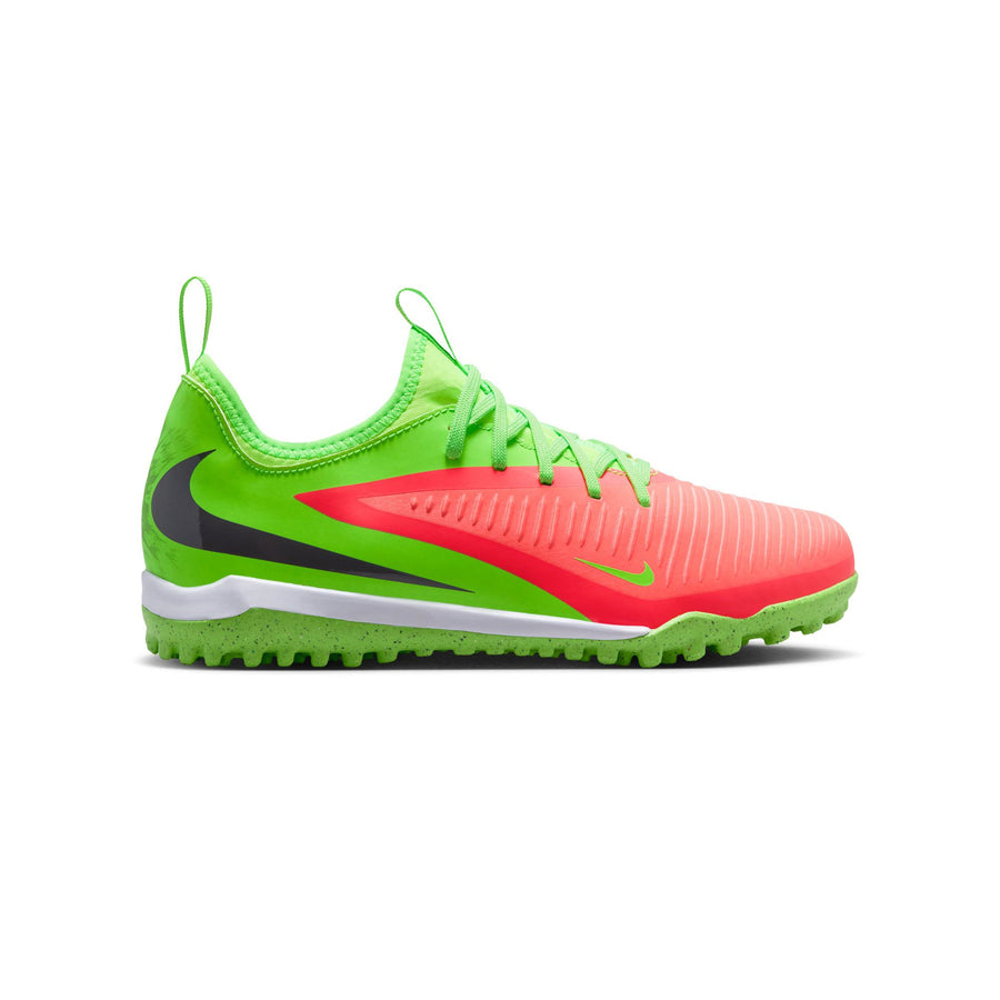 Nike Phantom 6 Low Academy TF "Erling Haaland" Jnr Fußballschuhe - Hot Punch/Schwarz-Green Strike