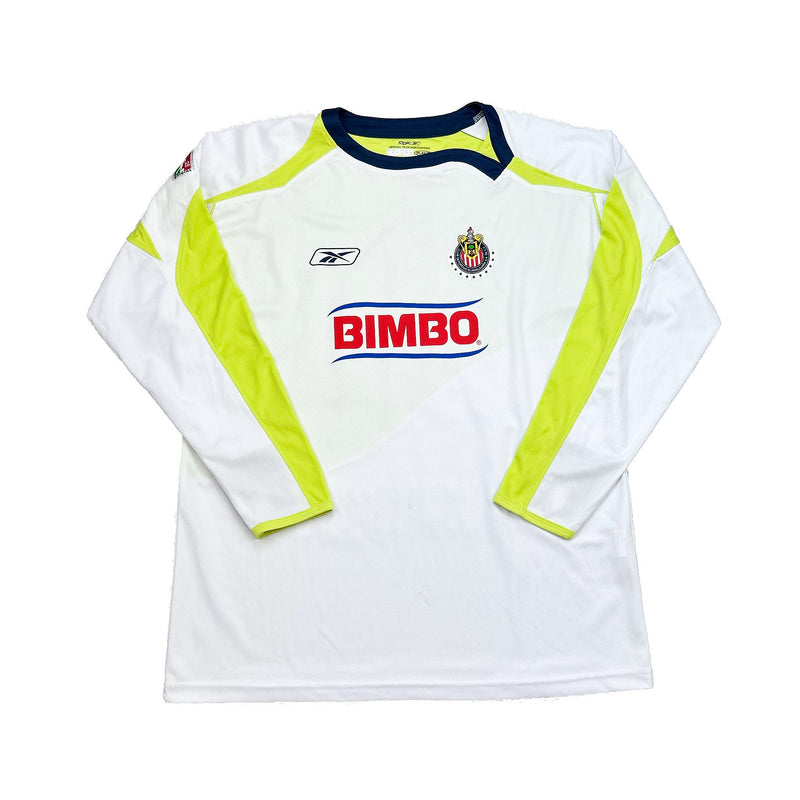 CULT KITS - 2008/09 CHIVAS GUADALAJARA CHICHARITO #25 L/S AWAY SHIRT (XL) REEBOK