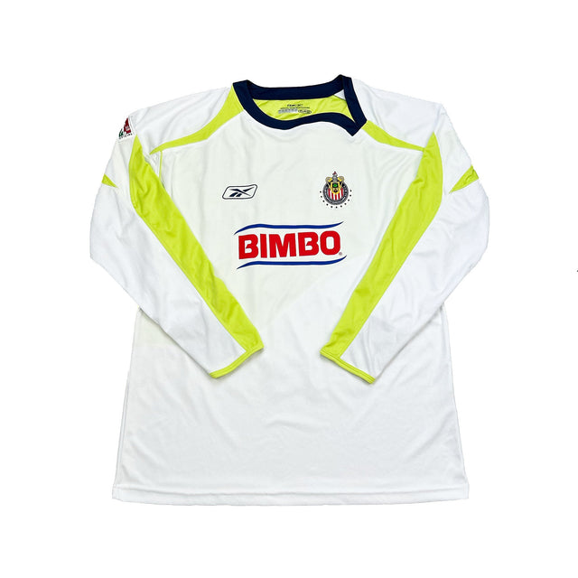 CULT KITS - 2007/08 CHIVAS GUADALAJARA CHICHARITO #25 L/S AWAY SHIRT (XL) REEBOK