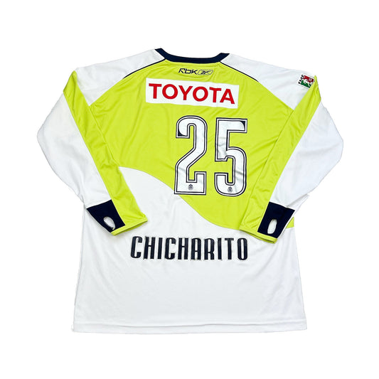 CULT KITS - 2007/08 CHIVAS GUADALAJARA CHICHARITO #25 L/S AWAY SHIRT (XL) REEBOK