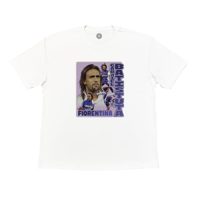 Fiorentina Batistuta Bootleg Tee, Small / Fiorentina / White