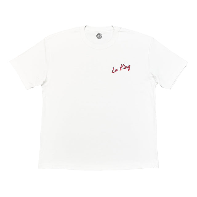 CANTONA 'LE KING' BOOTLEG TEE, Cult Kits, Large / Manchester United / White