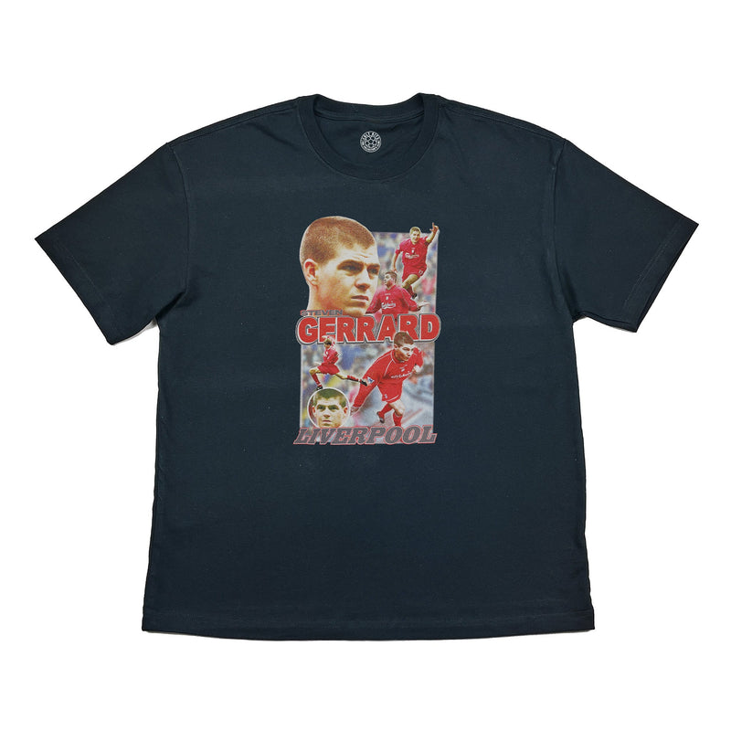 LIVERPOOL STEVEN GERRARD BOOTLEG TEE | Cult Kits, XXL / Liverpool / Black