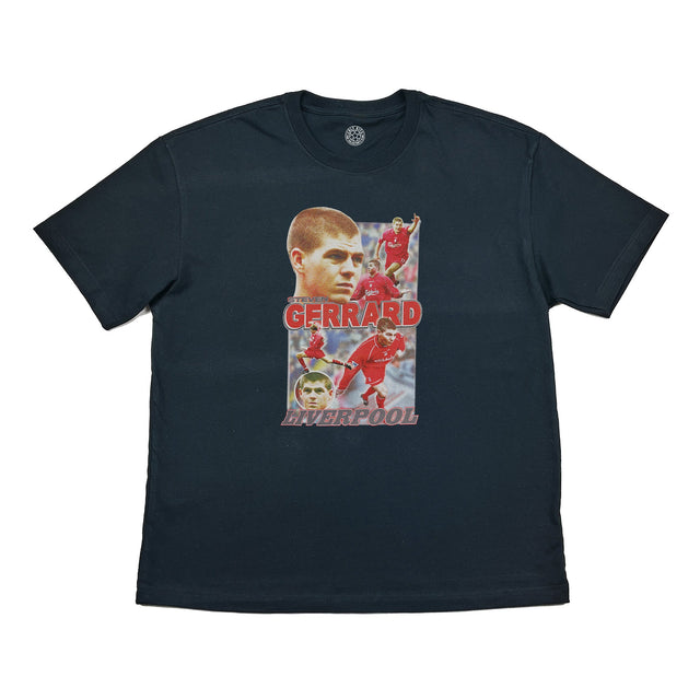 LIVERPOOL STEVEN GERRARD BOOTLEG TEE | Cult Kits, XL / Liverpool / Black