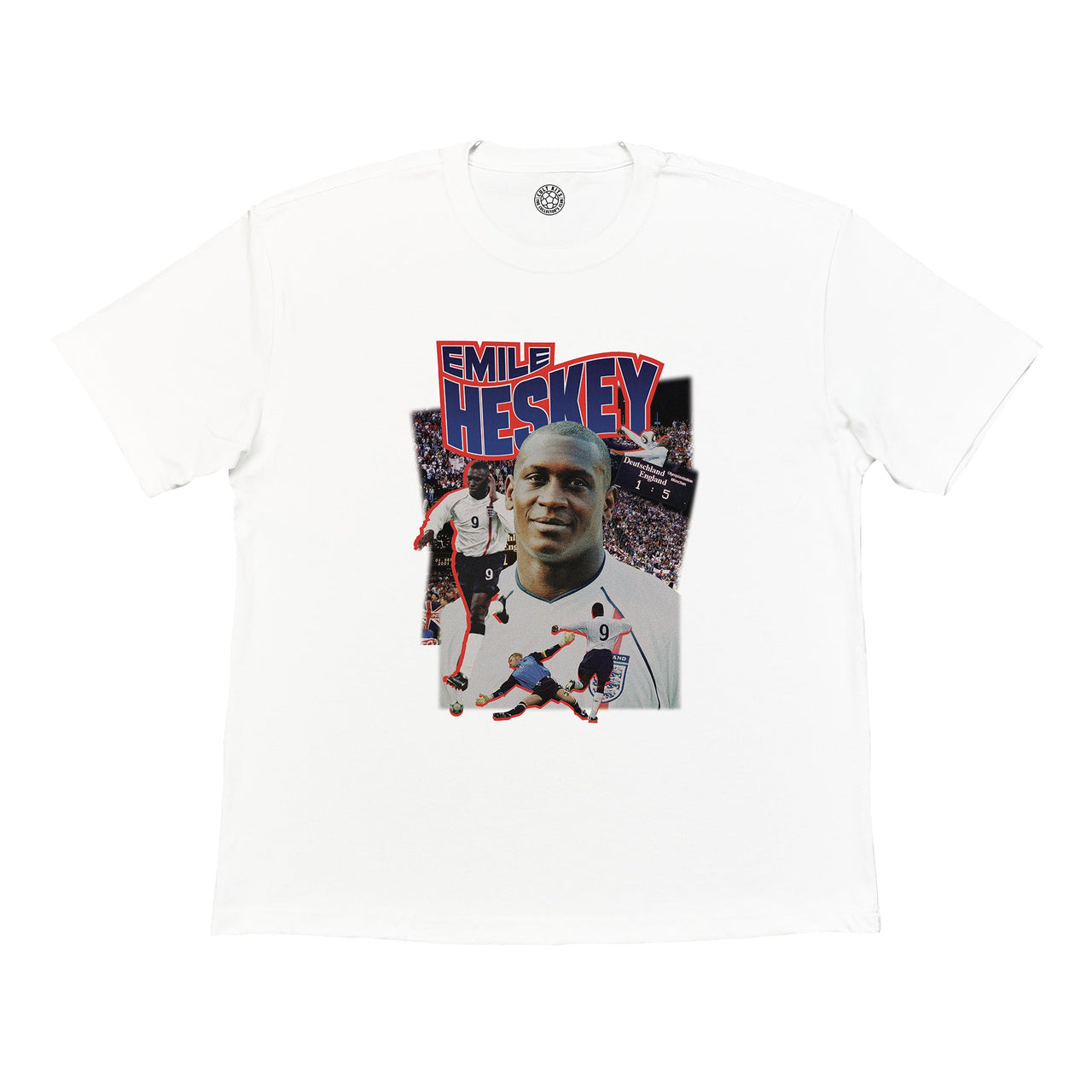 England Heskey Bootleg Tee, XXL / England / White