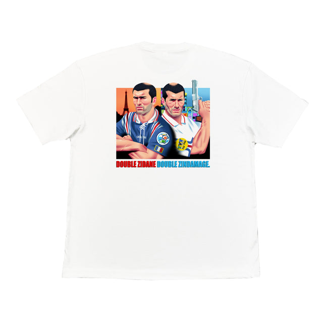 Double Zindamage Hong Kong Pop-Up Graphic Tee, Medium / White / Hong Kong