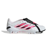 adidas Predator 26 League Fold-Over Tongue FG/AG Jnr Fußballschuhe - Ftwr White/Solar Turbo/Core Black