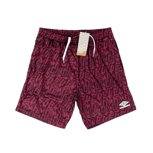 UMBRO *BNWT* CLARET GRAFFITI SHORTS (MULTIPLE SIZES) WITH POCKETS | Cult Kits, XXL / Umbro / 2022