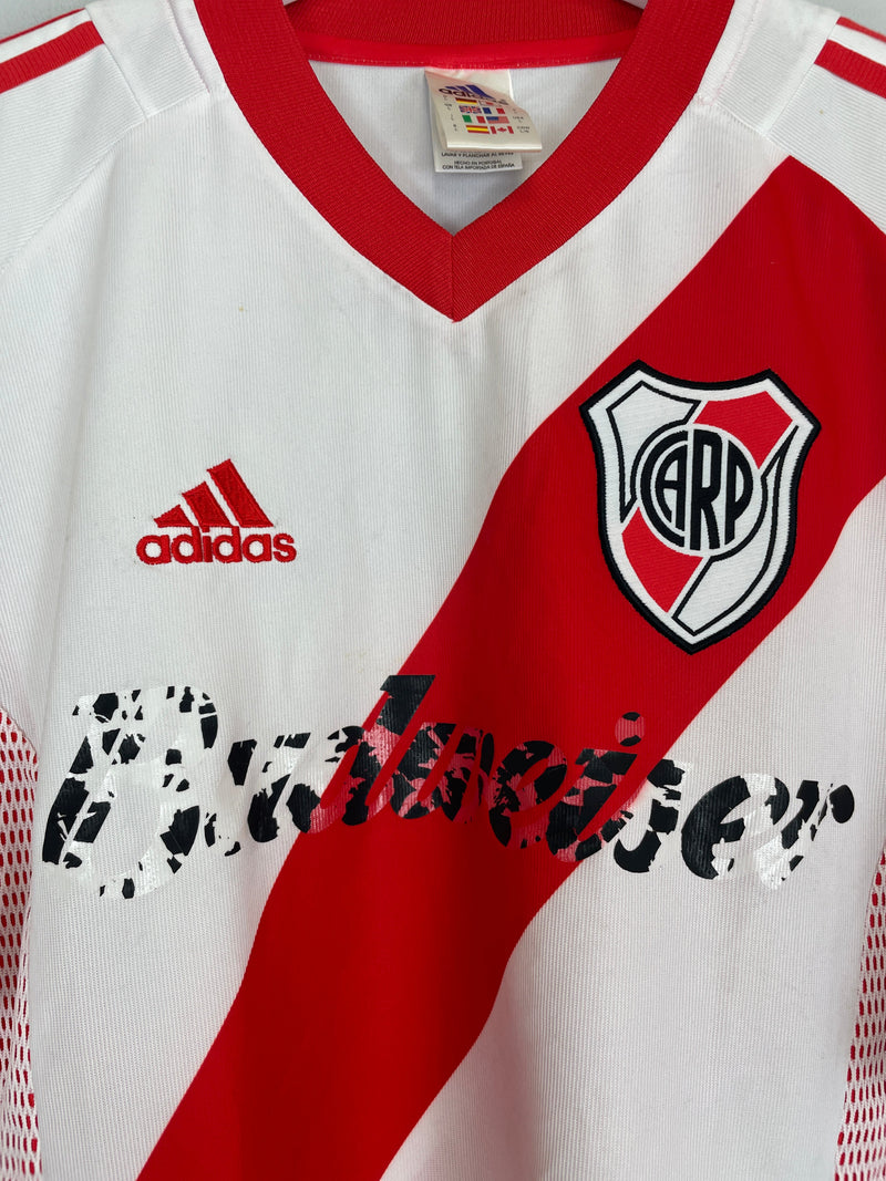 2002/04 River Plate Home Shirt (L) Adidas