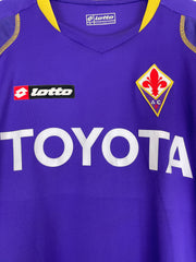 2008/09 Fiorentina Osvaldo #9 *Match Issue* Langarm-Heimtrikot (XL) Lotto