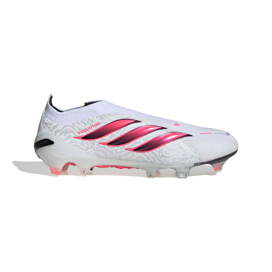 adidas Predator 26 Elite Laceless FG/AG Fußballschuhe – Ftwr White/Solar Turbo/Core Black