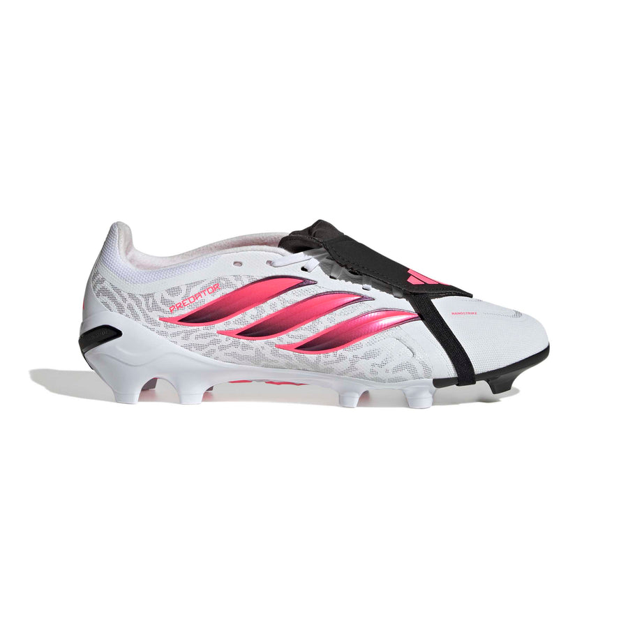 adidas Predator 26 League Fold Over Tongue FG/AG Fußballschuhe - Ftwr White/Solar Turbo/Core Black