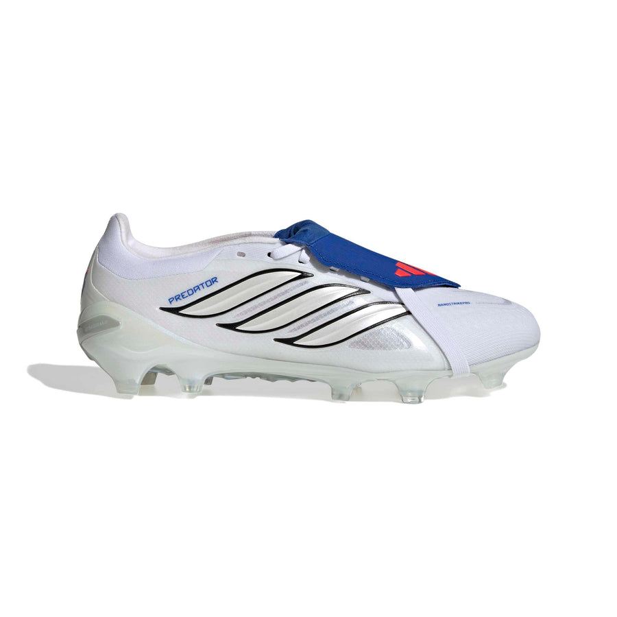 adidas Predator 26 Pro Fold-Over Tongue FG/AG Fußballschuhe – Ftwr White/Zero Met./Royal Blue