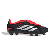 adidas Predator 26 Elite Fold-Over Tongue FG/AG Jnr Fußballschuhe - Core Black/Ftwr White/Lucid Red