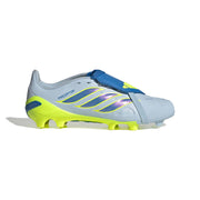 adidas Predator 26 League Fold-Over Tongue FG/AG Jnr Fußballschuhe - Crystal Sky/Ray Blue/Team Solar Yellow