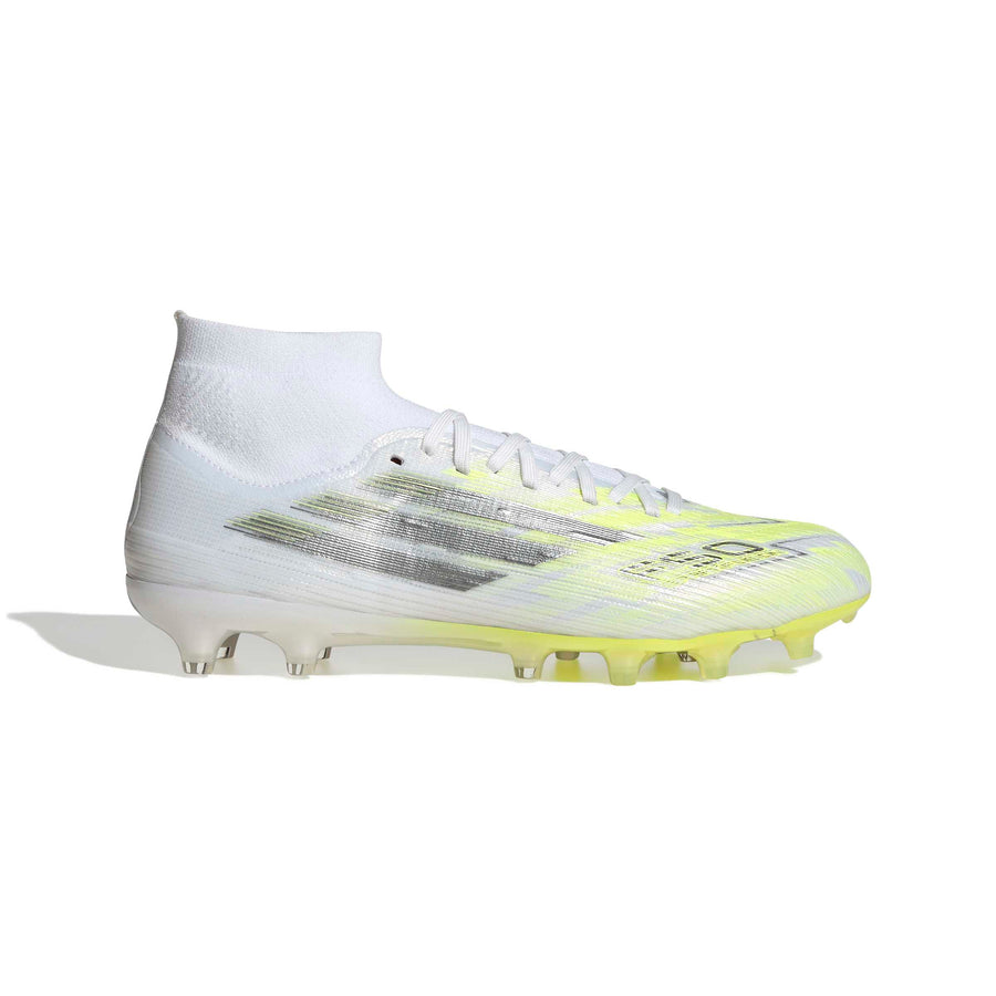 adidas F50 Sparkfusion Pro FG/AG Damen Fußballschuhe - Ftwr White/Iron Met./Hi-Res Yellow