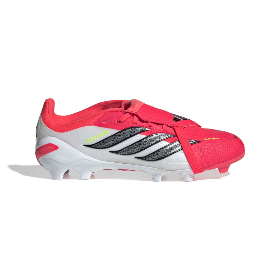 adidas Predator 26 Elite Fold-Over Tongue FG/AG Jnr Fußballschuhe - Lucid Red/Core Black/Ftwr White