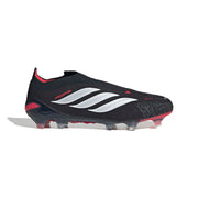 adidas Predator 26 Elite Laceless FG/AG Fußballschuhe - Core Black/Ftwr White/Lucid Red