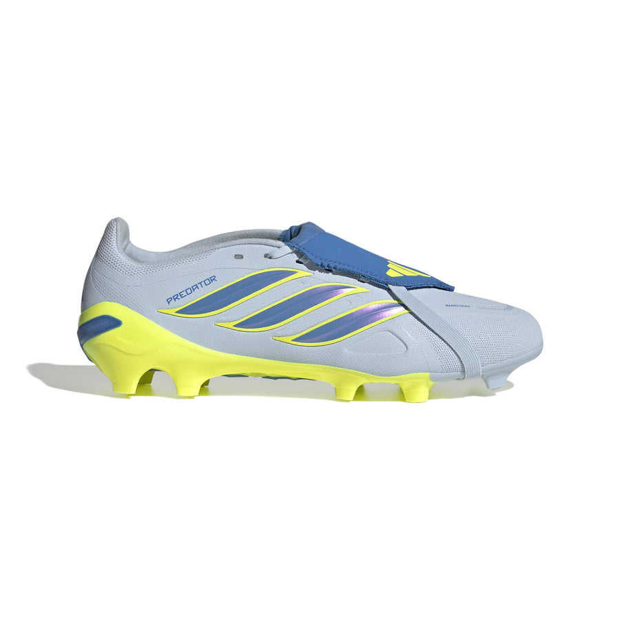 adidas Predator 26 League Fold Over Tongue FG/AG Fußballschuhe - Crystal Sky/Ray Blue/Team Solar Yellow