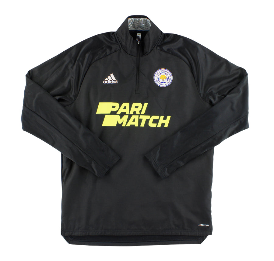 2019-20 Leicester adidas 1/4 Zip Training Top L