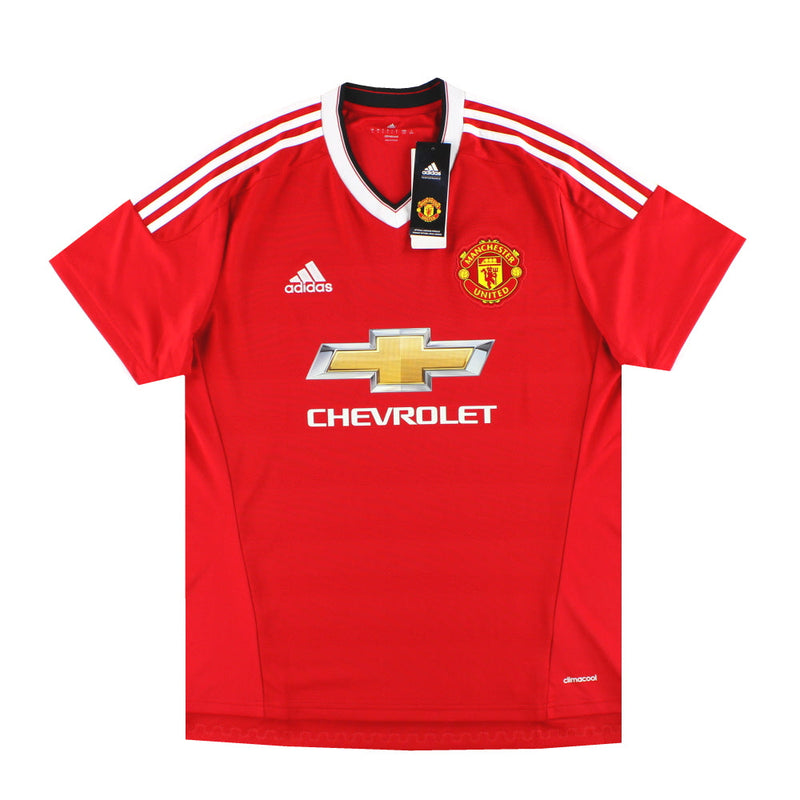 2015-16 Manchester United adidas Home Shirt *BNIB* XS