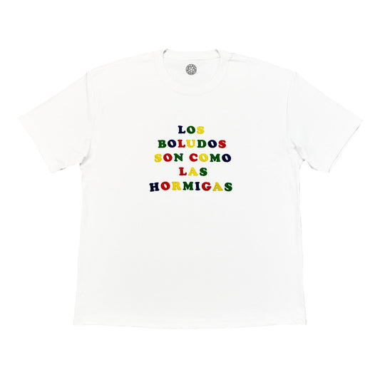 Maradona Los Boludos 'Idiots' Tee, XL / Argentina / White