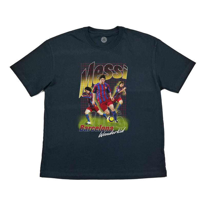 BARCELONA MESSI WONDERKID BOOTLEG TEE, Cult Kits, XXL / Barcelona / Black