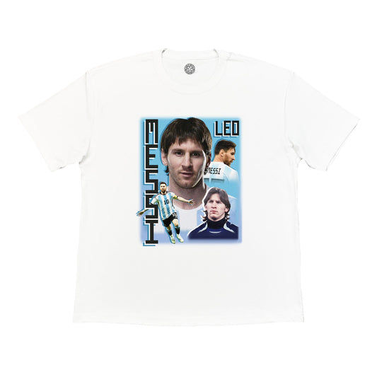 ARGENTINA MESSI BOOTLEG TEE | Cult Kits, XL / Argentina / White