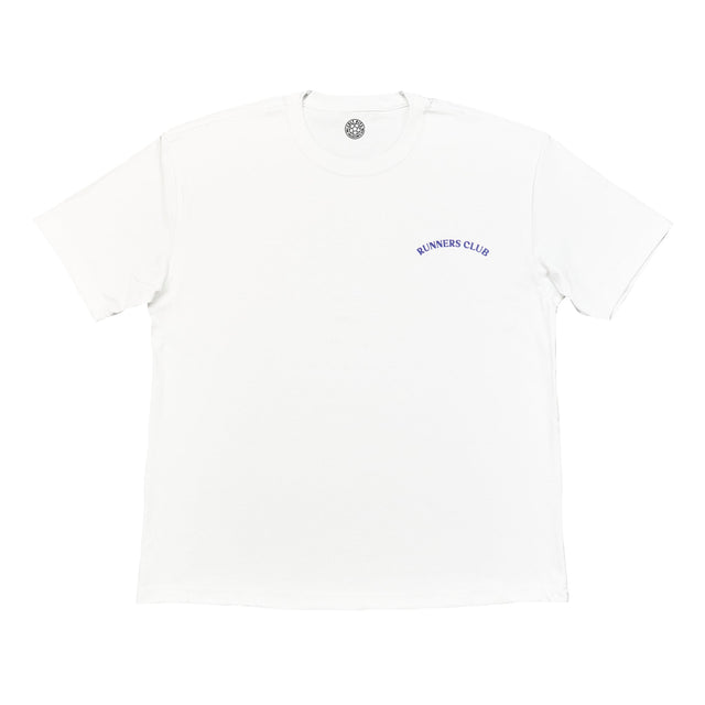 RUNNERS CLUB FOOTBALL TEE | Cult Kits, Medium / Runners Club / White