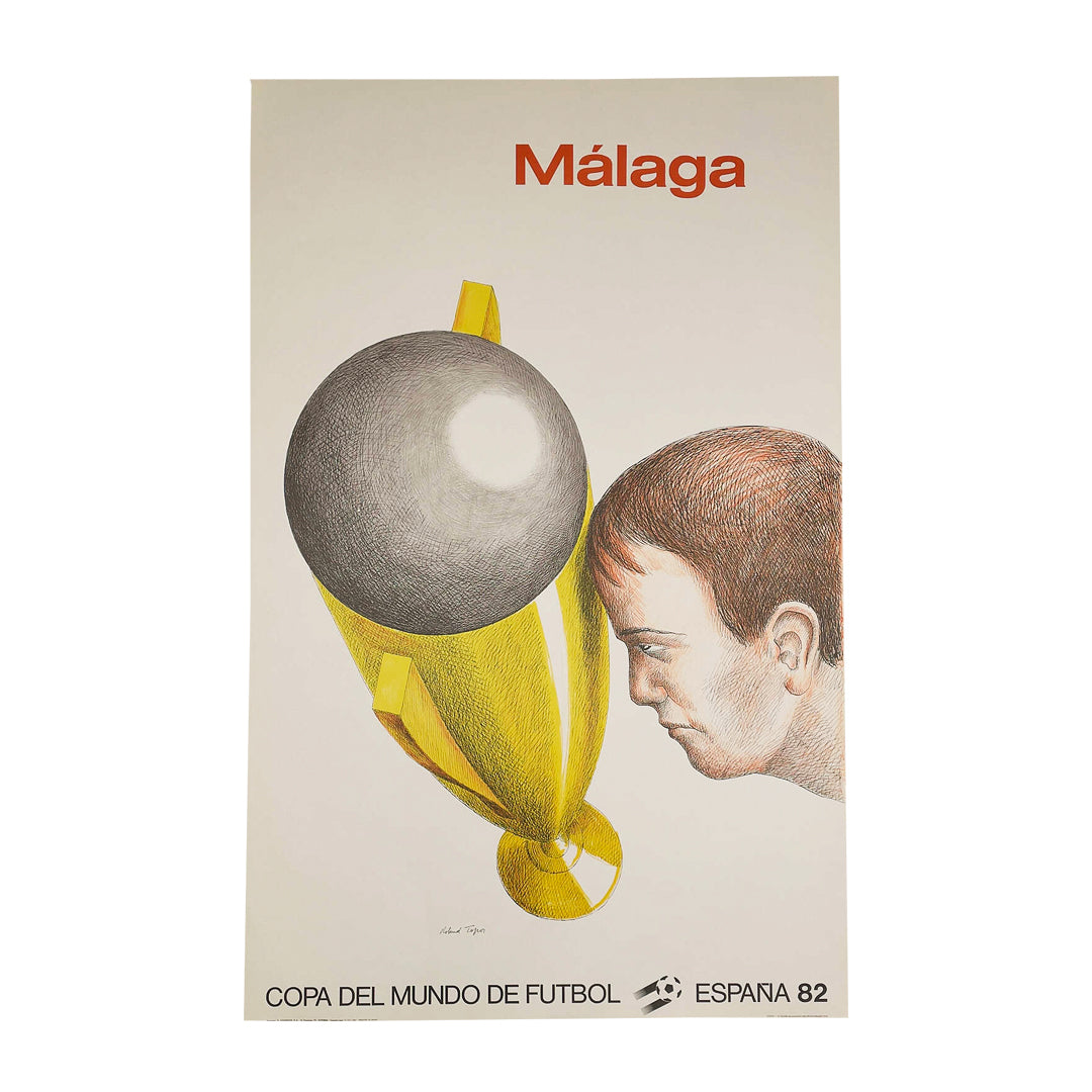 1982 MÁLAGA COPA DEL MUNDO DE FUTBOL ESPANA ORIGINAL PRINT