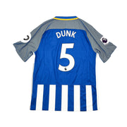 2017/18 Brighton Dunk #5 *Match Issue* Heimtrikot (L) Nike