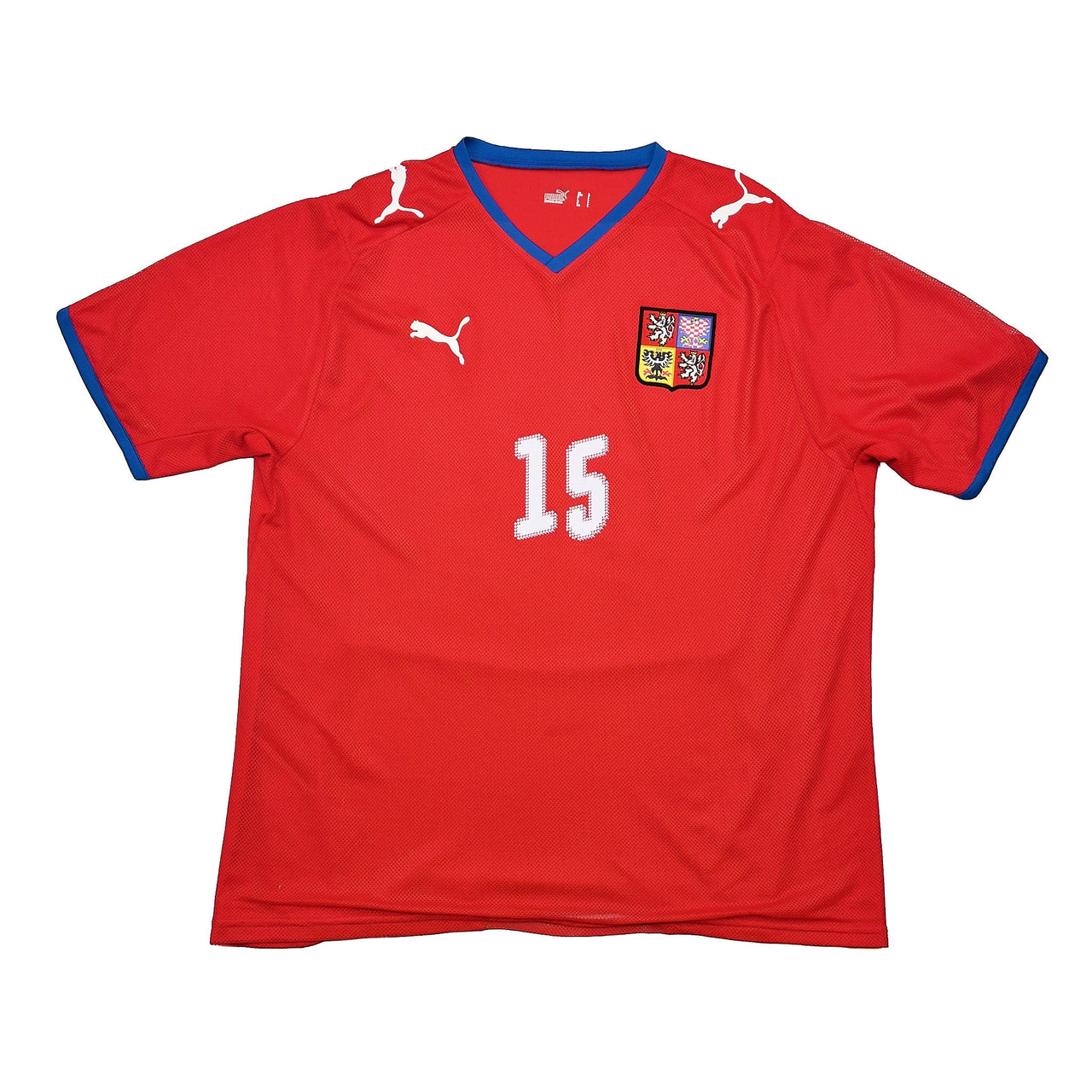 2008/09 Czech Republic Baros #15 Home Shirt (L) Puma